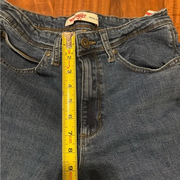 Wrangler Regular Fit Jeans 30x34 Medium Wash Straight Leg Denim (1003) - Picture 4 of 7